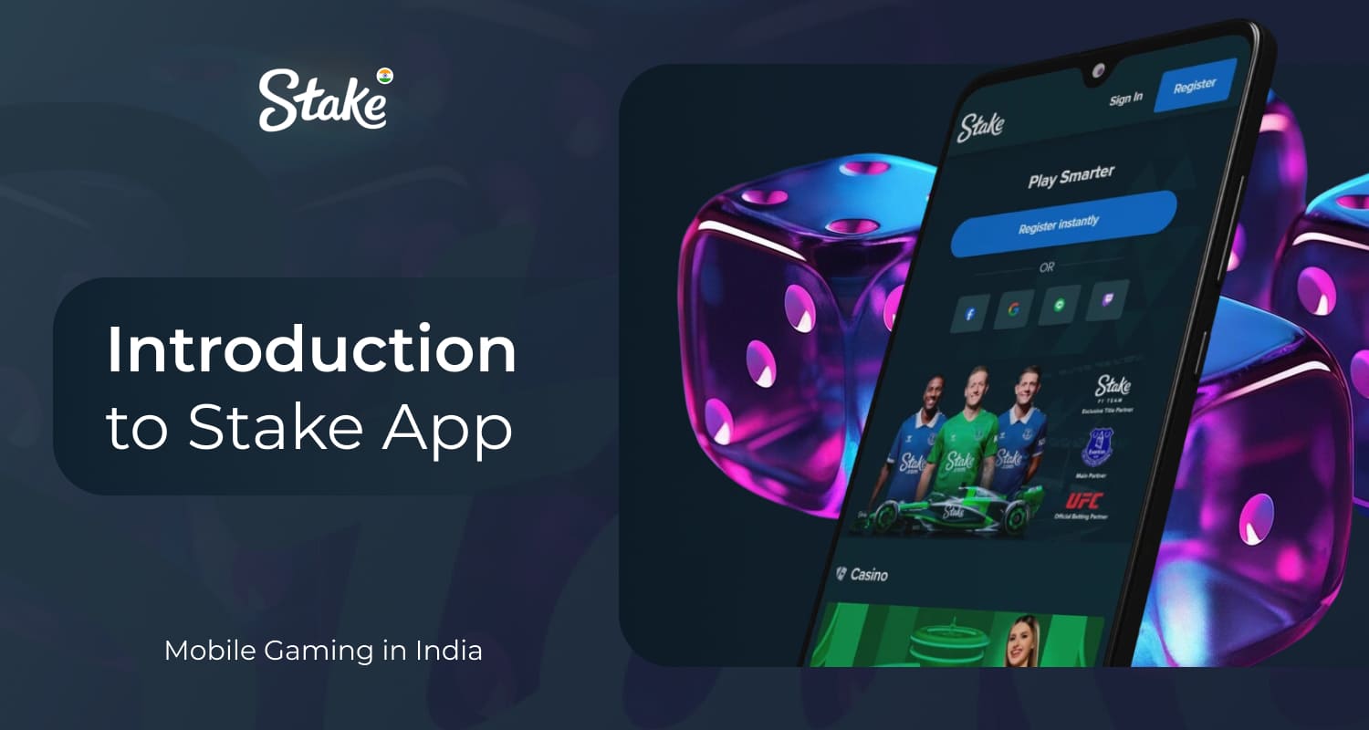 Stake app interface på mobil